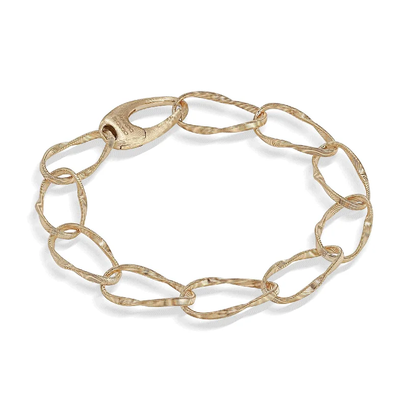 Ladies bracelets star motifs-Marrakech Onde 18ct Yellow Gold Bracelet