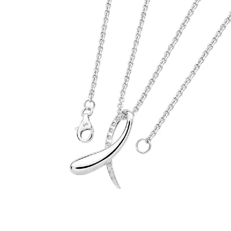 Ladies necklaces casual designs-Lucy Q Silver and White Topaz Sycamore Necklace