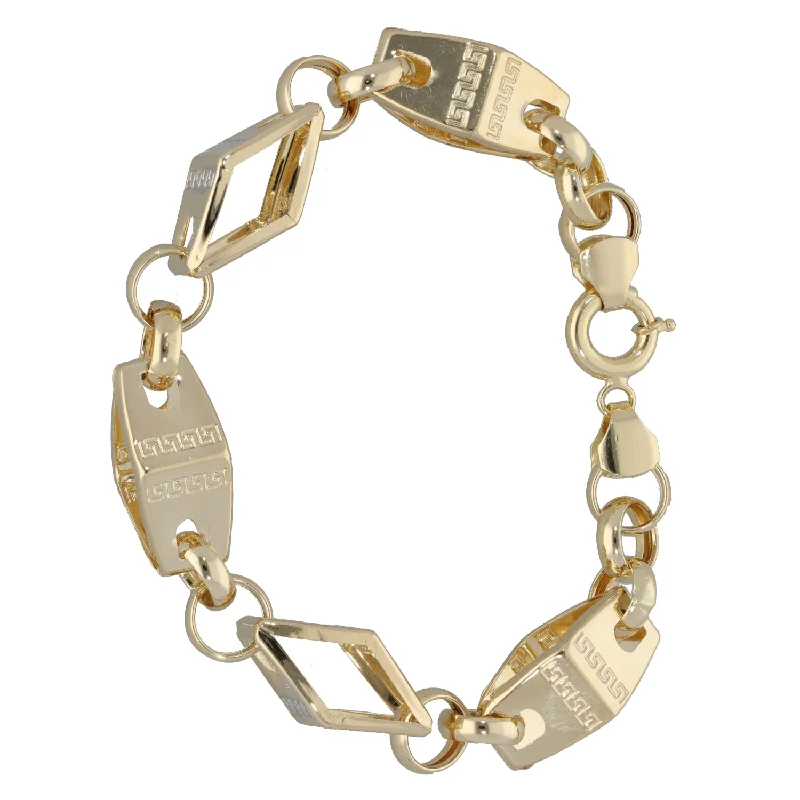 Ladies bracelets Valentine’s styles-New 14ct Bicolour Gold Fancy Bracelet