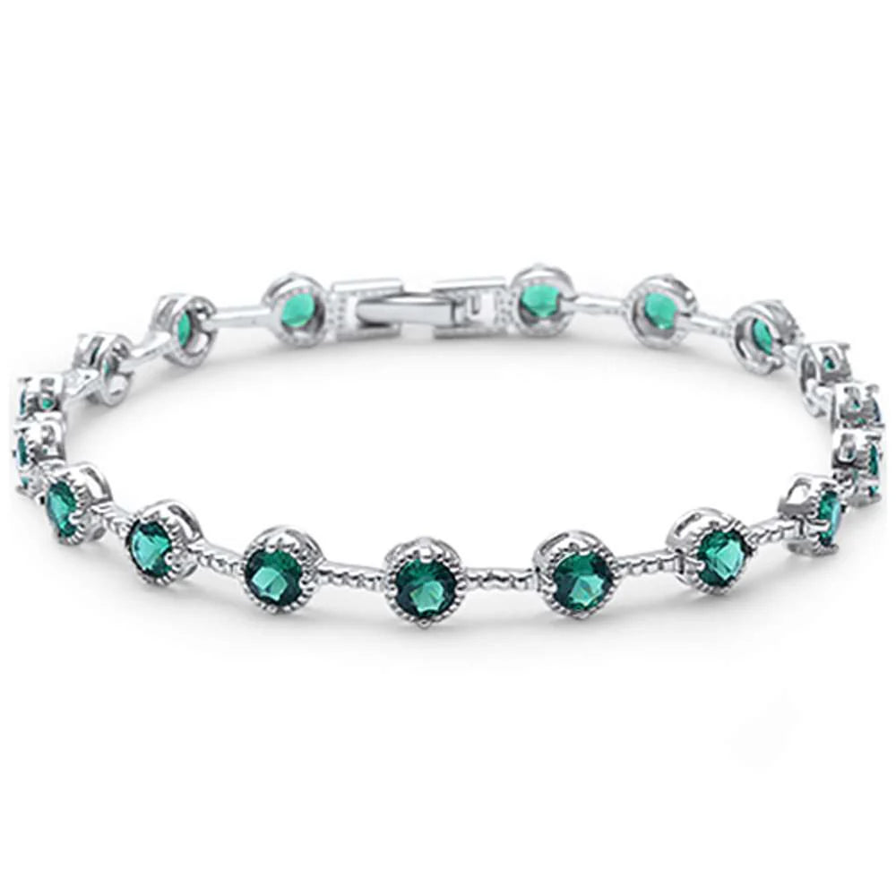 Ladies bracelets investment value-Luck o' the Irish Tennis Bracelet