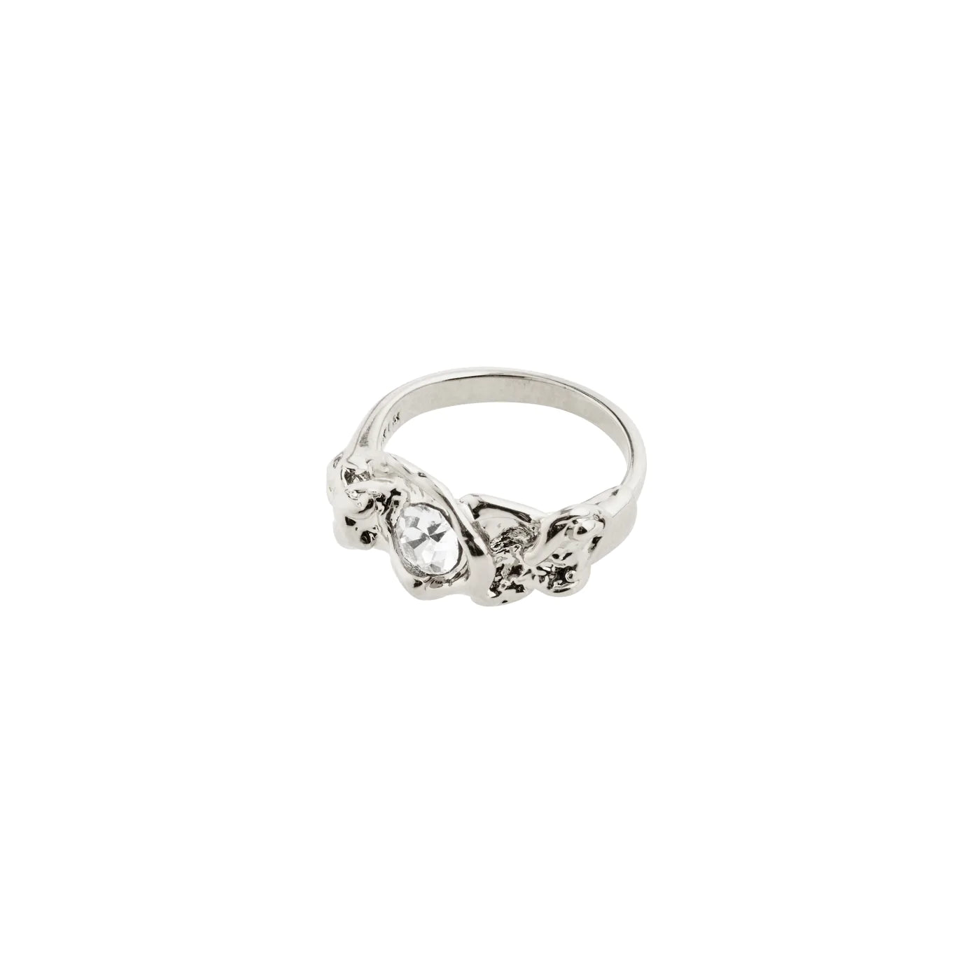 Ladies rings luxurious designs-Tina Silver Plated Ring