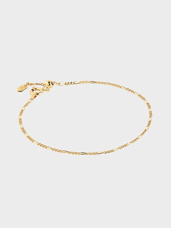 Ladies bracelets charm pieces-Katie Adjustable Bracelet in 18K Gold Plated