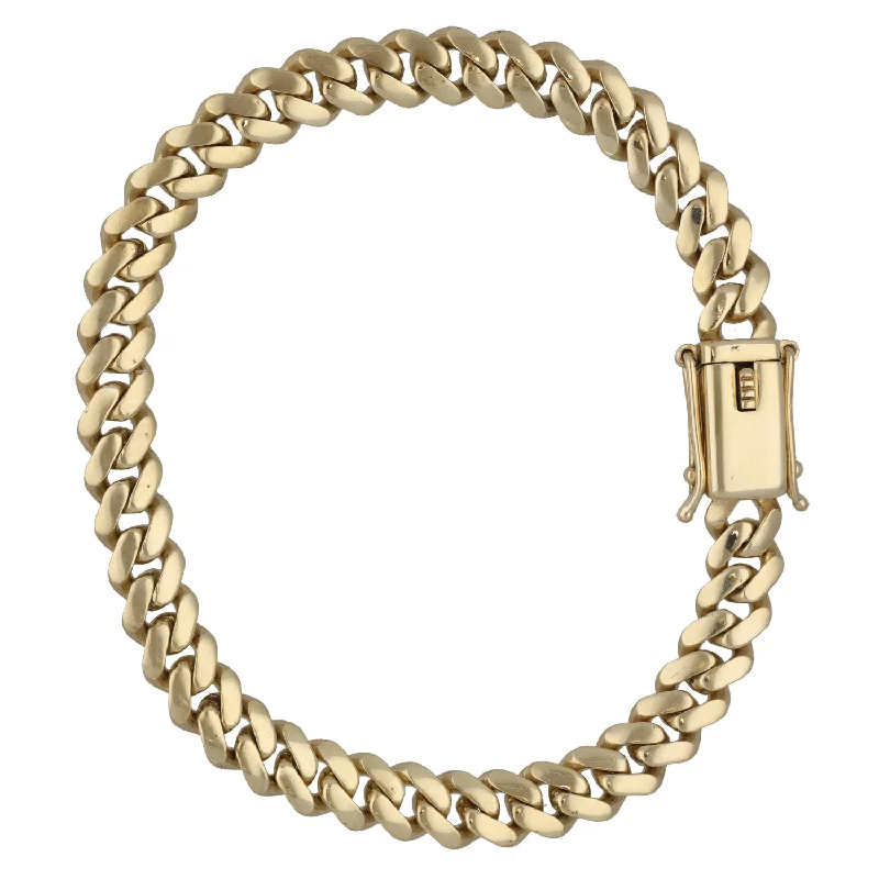 Ladies bracelets investment value-9ct Gold Curb Bracelet