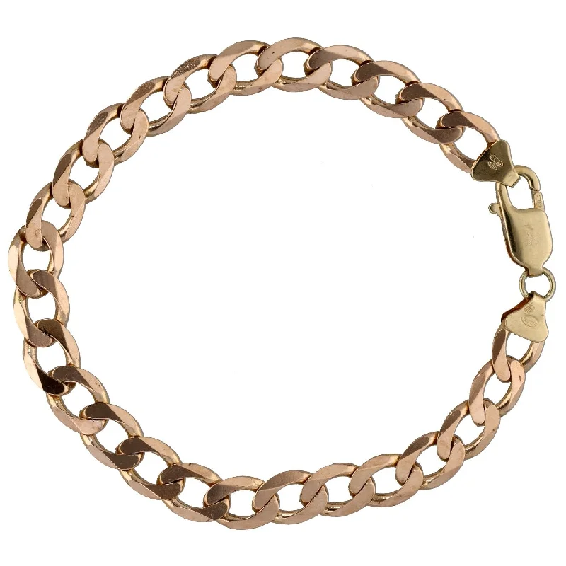 Ladies bracelets budget finds-9ct Gold Curb Bracelet