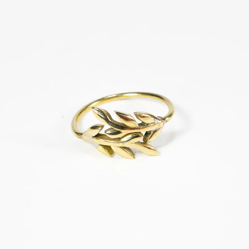 Ladies rings best brands-Brass Eden Midi Ring