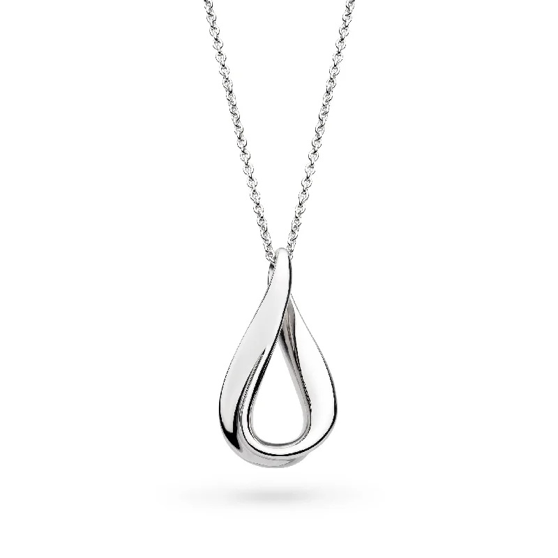 Ladies necklaces engagement surprises-Kit Heath Sterling Silver Serenity Midi Necklace