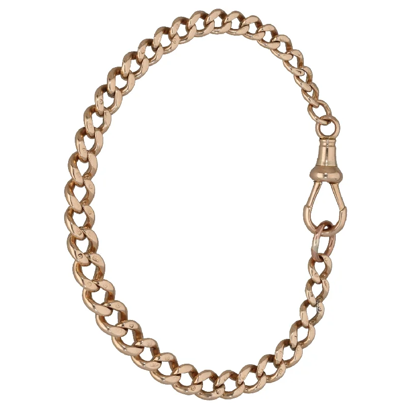 Ladies bracelets e-commerce finds-14ct Gold Curb Bracelet