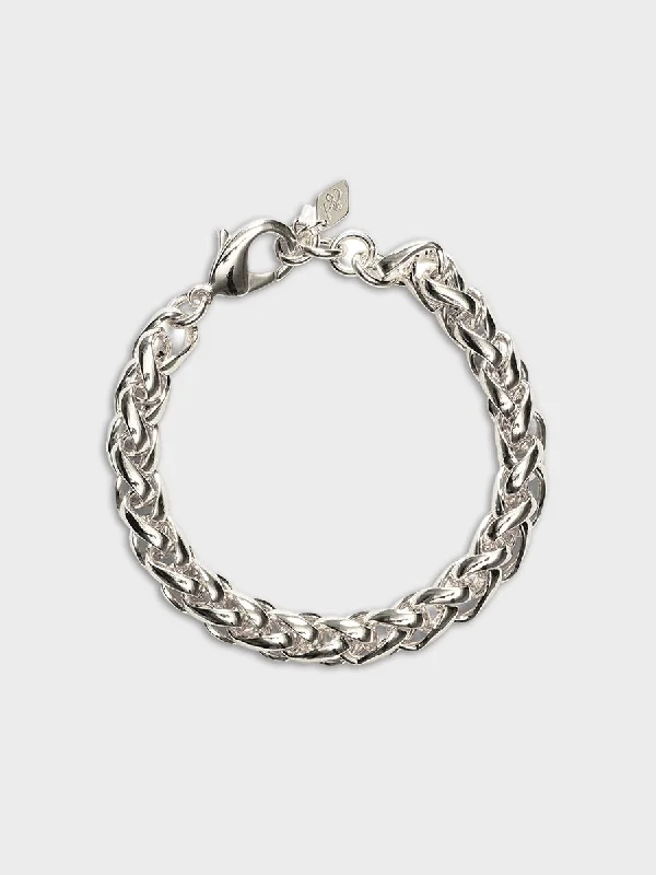 Ladies bracelets celebrity trends-Liquid Silver Bracelet