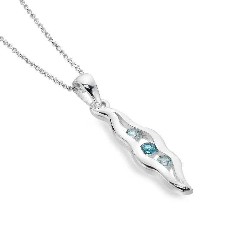 Ladies necklaces silver finishes-Sea Gems Cornish Creek Necklace