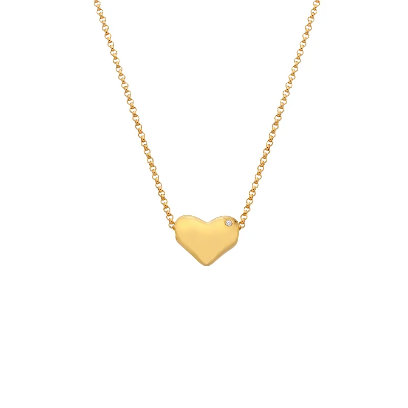 Ladies necklaces creative looks-Hot Diamonds Gold Vermeil Heart Pendant Necklace