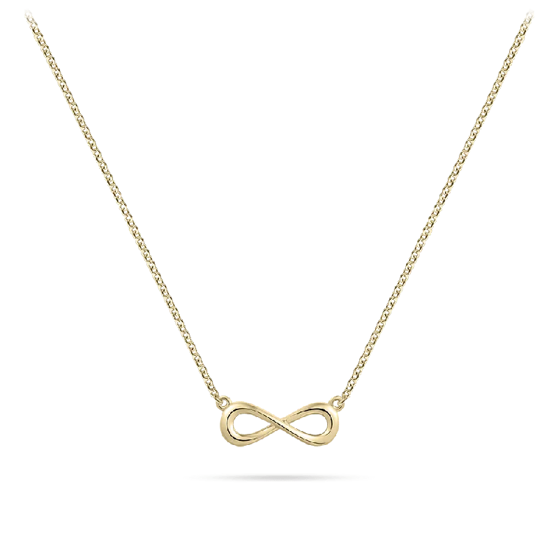 Ladies necklaces geometric trends-Gold Vermeil Infinity Necklace