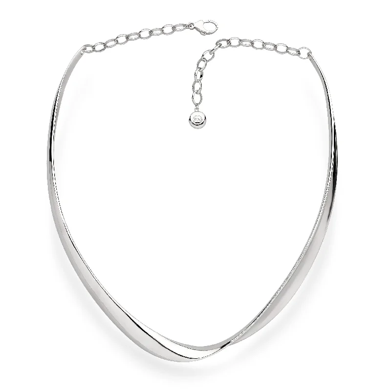 Ladies necklaces social trends-Kit Heath Sterling Silver Serenity Grande Collar Necklace