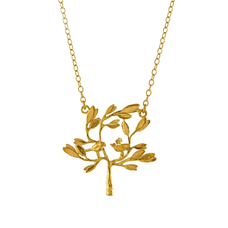 Ladies necklaces gift choices-Alex Monroe Haven Tree Necklace