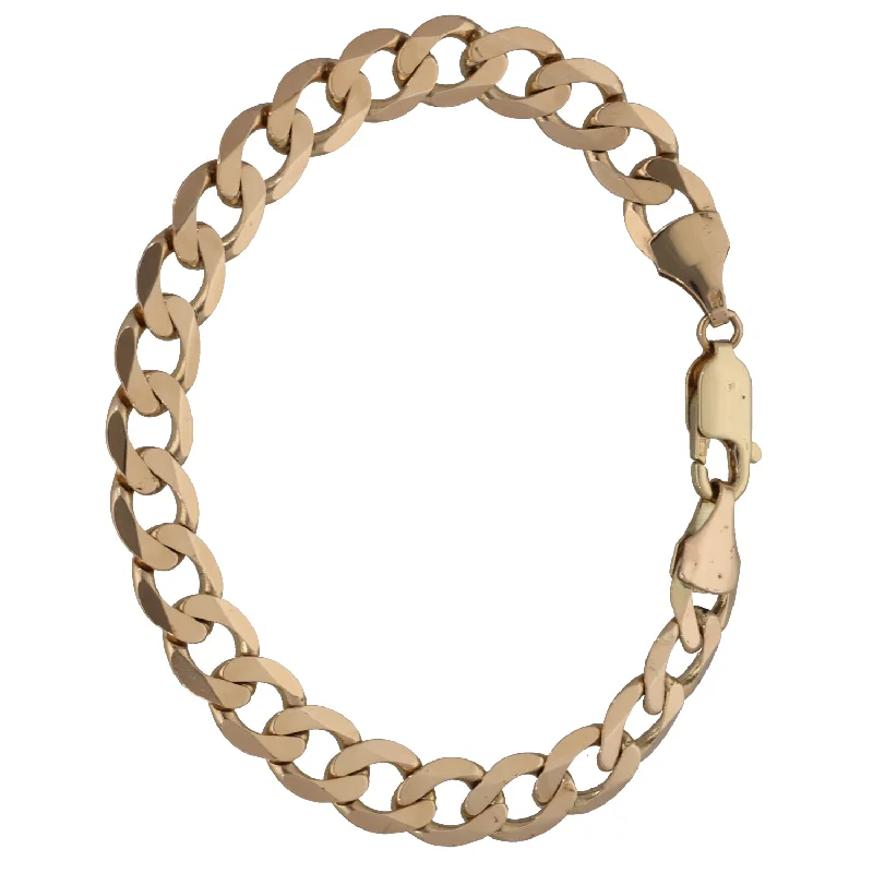 Ladies bracelets timeless looks-9ct Gold Curb Bracelet