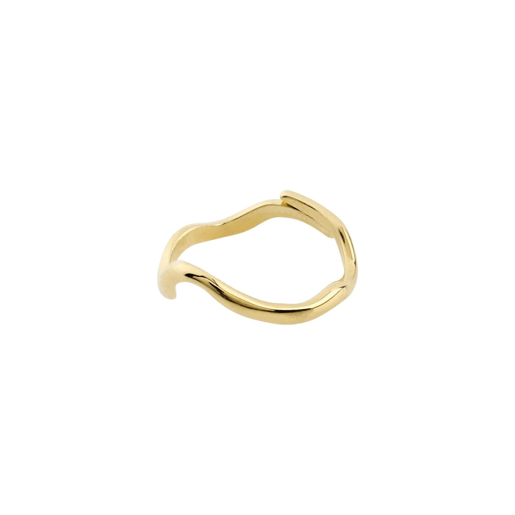 Ladies rings heart shapes-Alberte Gold Plated Ring