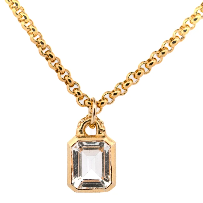 Ladies necklaces rose gold-London Dainty Maxi Gold Merrow Necklace