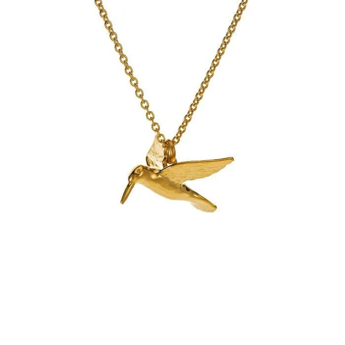 Ladies necklaces hypoallergenic-Alex Monroe Hummingbird Necklace