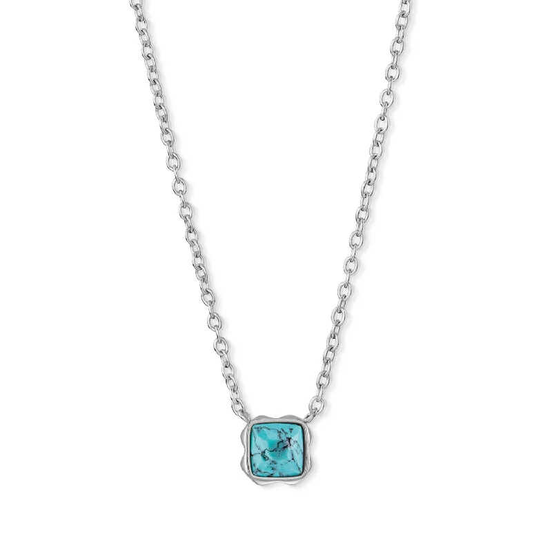 Ladies necklaces store locations-Coeur De Lion December Birthstone Turquoise Necklace