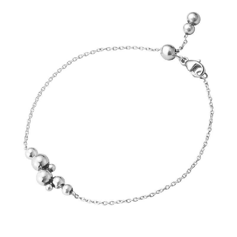 Ladies bracelets natural stones-Moonlight Grapes Sterling Silver Chain Bracelet