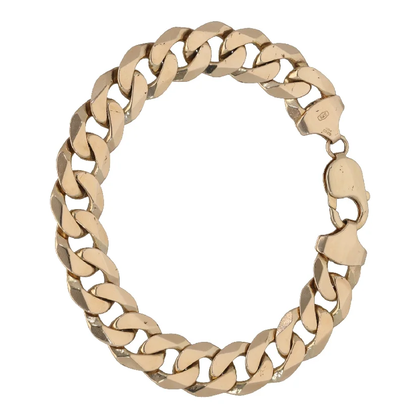 Ladies bracelets budget finds-9ct Gold Curb Bracelet