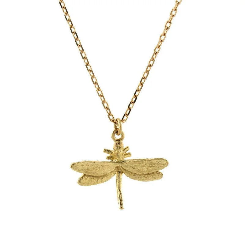 Ladies necklaces group styles-Alex Monroe Teeny Tiny Dragonfly Necklace