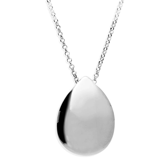 Ladies necklaces luxury picks-Sterling Silver Teardrop Pendant Necklace