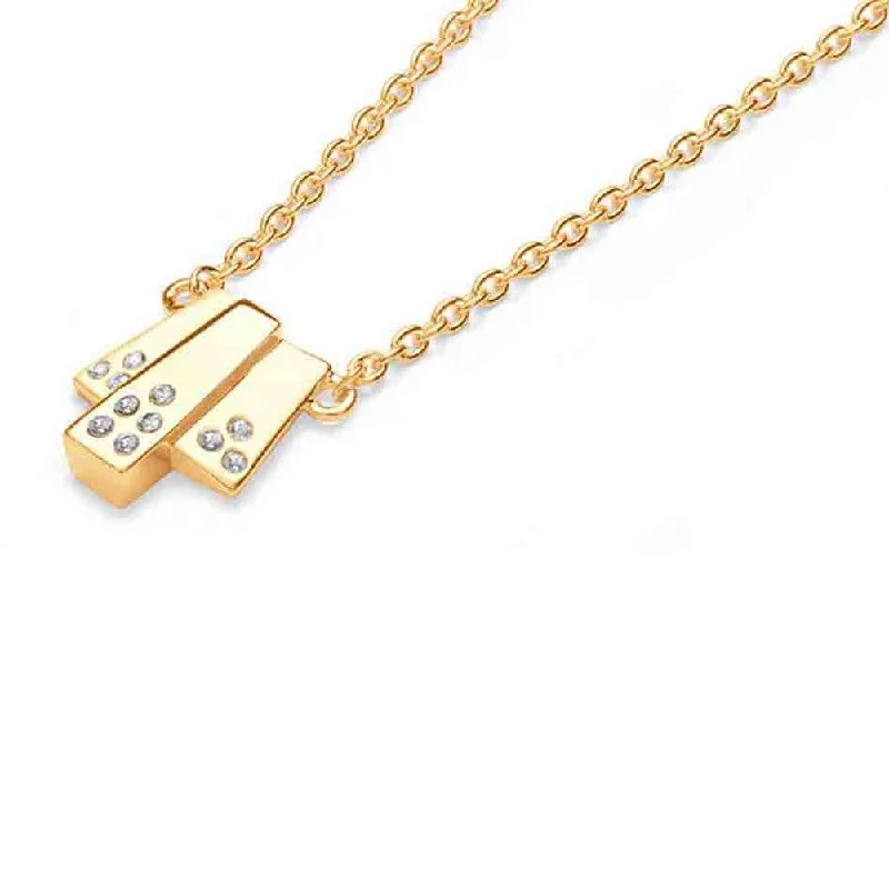 Ladies necklaces minimalist appeal-Lucy Q Triple Layer At Deco Necklace