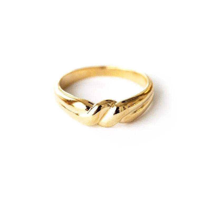 Ladies rings best brands-Knot Gold Vermeil Ring