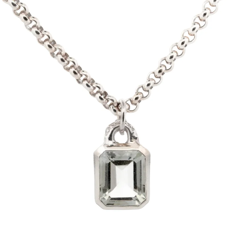 Ladies necklaces casual designs-Dainty London Maxi Silver Merrow Necklace