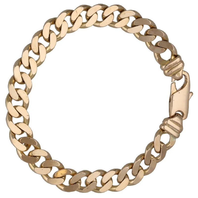 Ladies bracelets girlfriend treats-9ct Gold Curb Bracelet