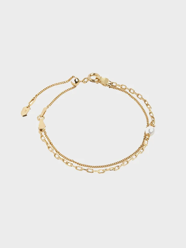 Ladies bracelets discount deals-Cantare Bracelet in 18K Gold Plated