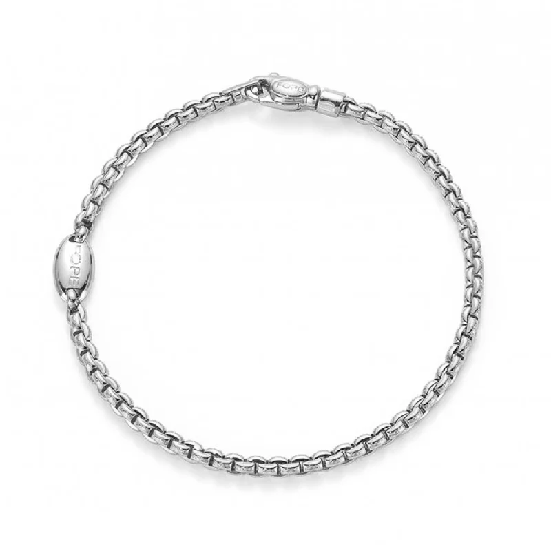 Ladies bracelets gift choices-Eka 18ct White Gold Slim Bracelet