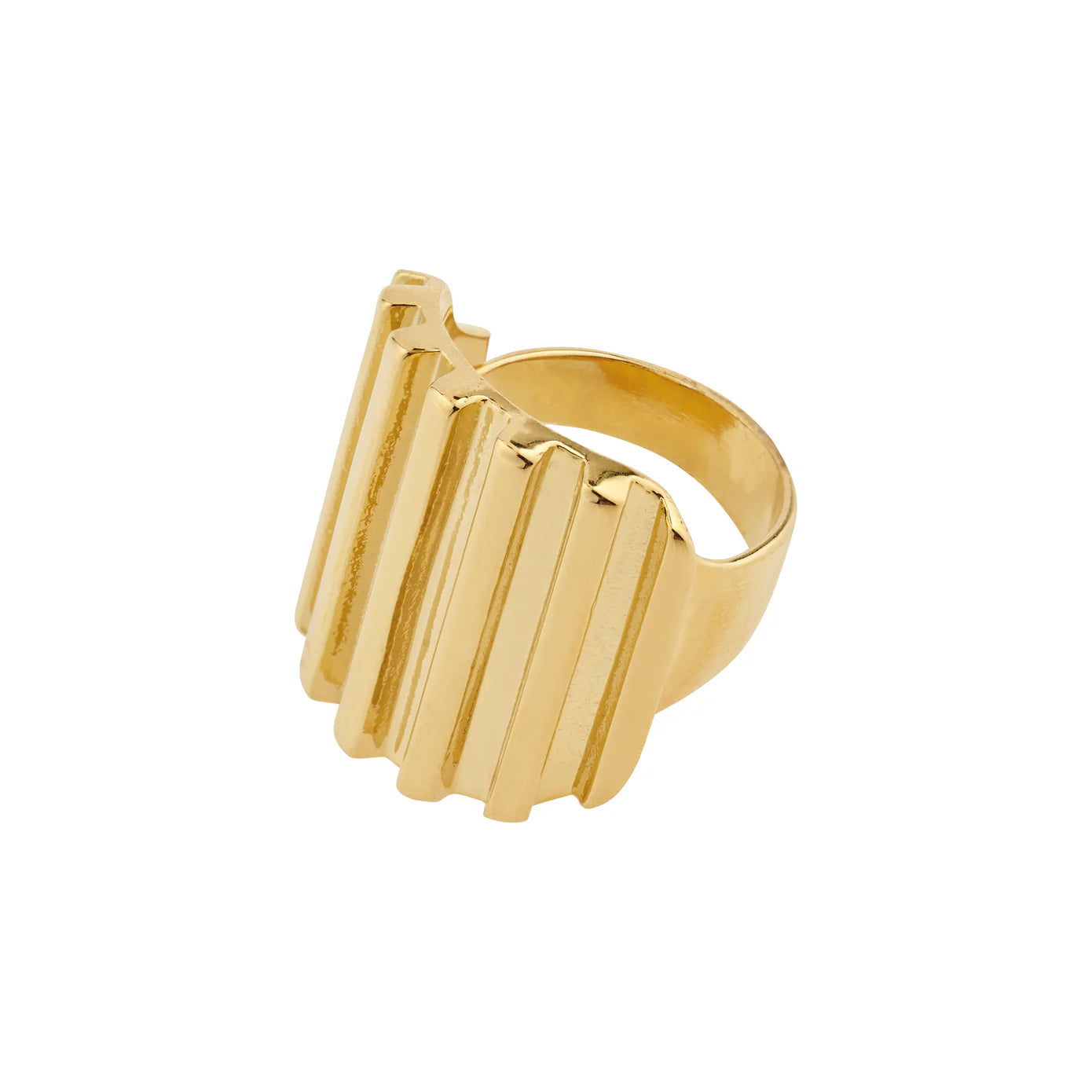 Ladies rings sentimental value-Laurel Gold Plated Ring