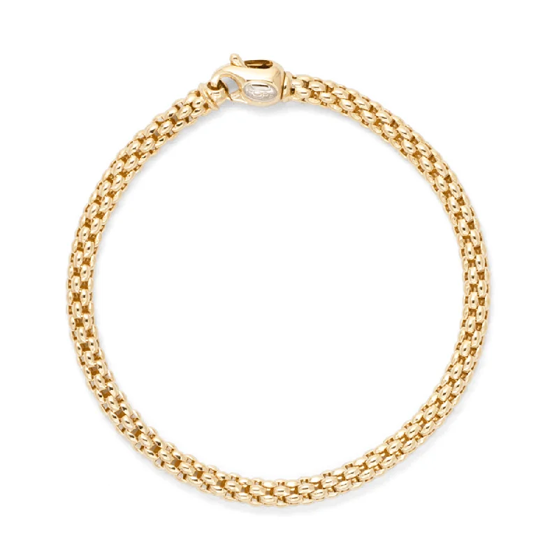 Ladies bracelets e-commerce finds-Unica 18ct Yellow Gold Chain Bracelet