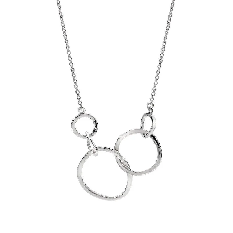 Ladies necklaces silver finishes-Sea Gems Unity Necklace