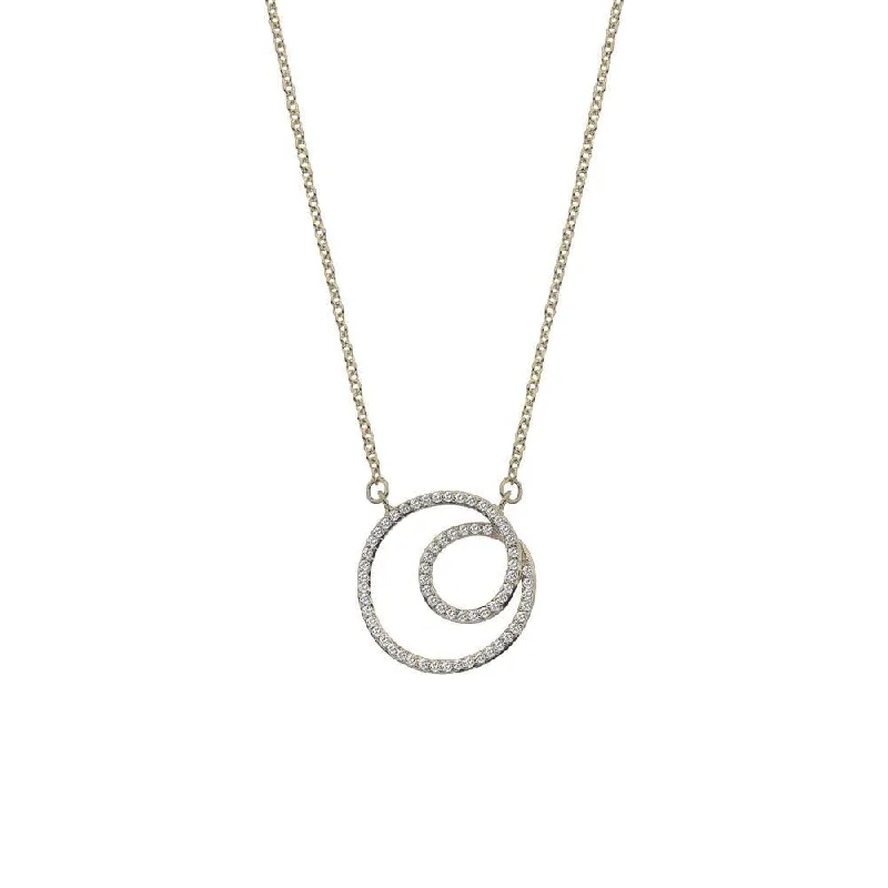 Ladies necklaces delicate looks-Hot Diamonds 9ct White Gold Flow Necklace