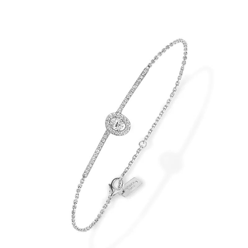 Ladies bracelets customer feedback-Glam'Azone 18ct White Gold Diamond Bracelet