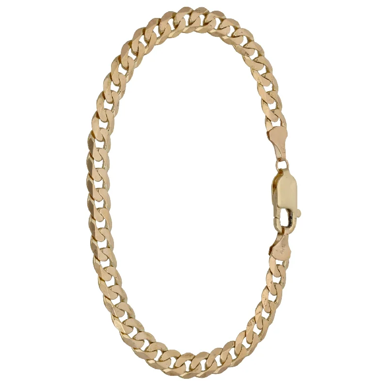 Ladies bracelets luxurious designs-9ct Gold Curb Bracelet