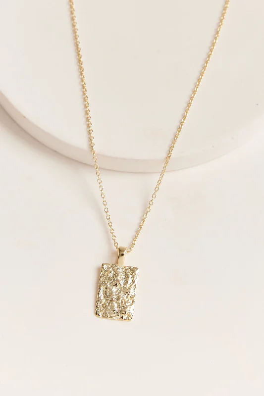 Ladies necklaces light luxury-Tessa Necklace Gold