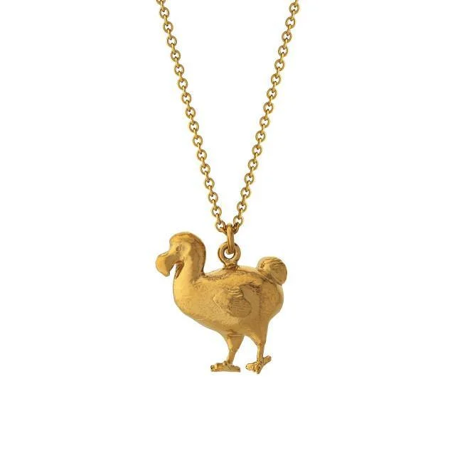 Ladies necklaces white gold-Alex Monroe Dodo Necklace