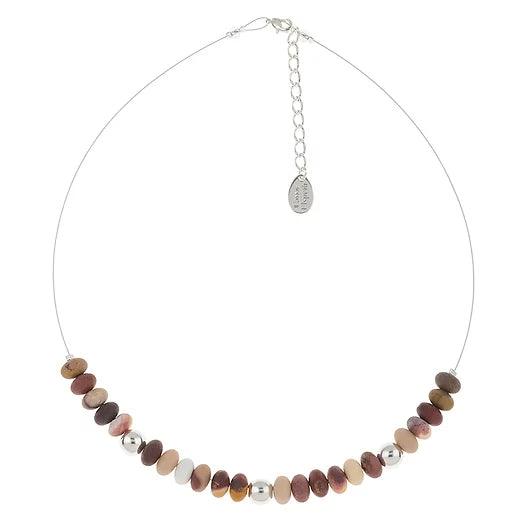 Ladies necklaces bridal essentials-Carrie Elspeth Mookaite Pebbles Links Necklace