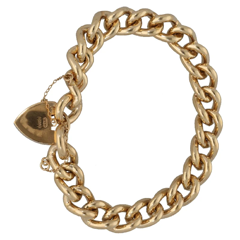 Ladies bracelets office wear-9ct Gold Charm Bracelet