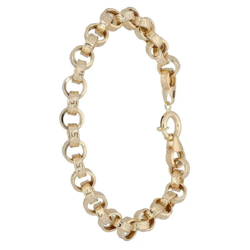 Ladies bracelets limited releases-New 14ct Gold Belcher Bracelet