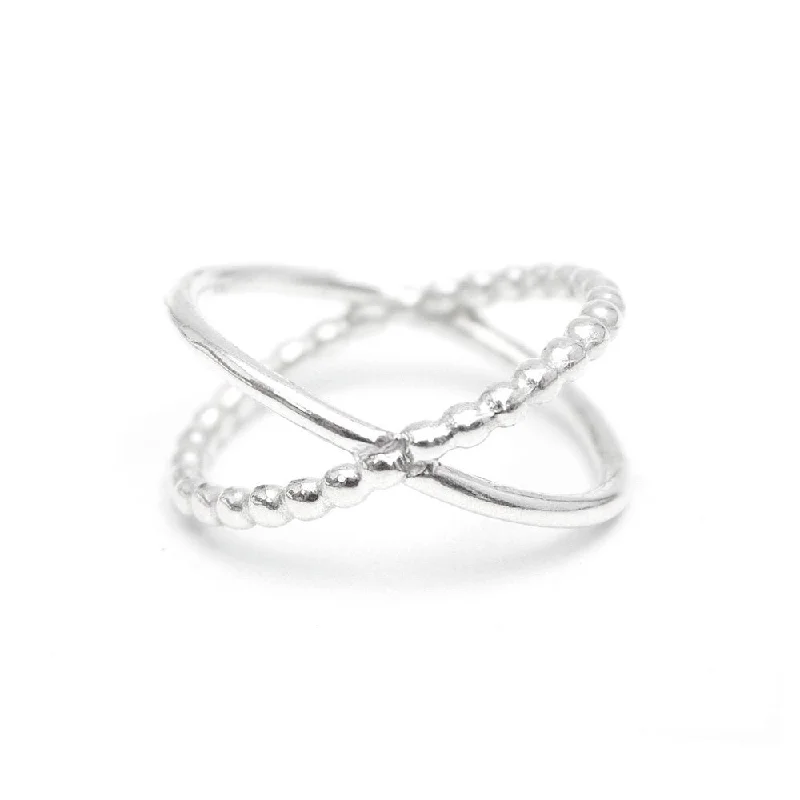 Ladies rings ring finger-Alexe Silver Ring