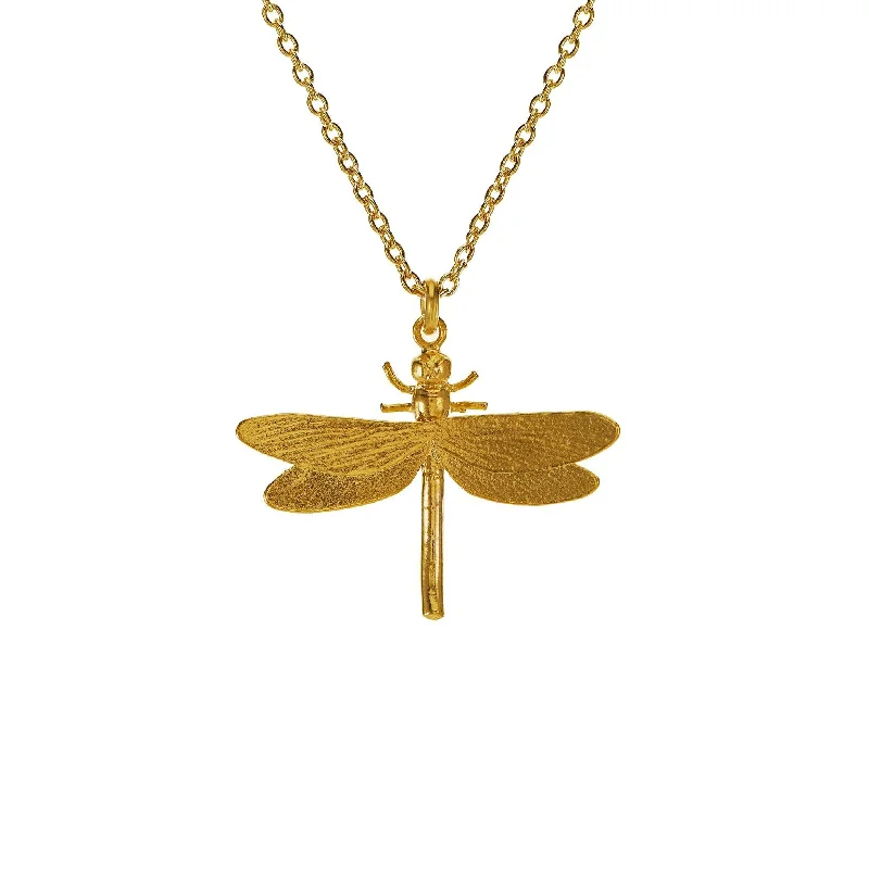 Ladies necklaces collectible pieces-Alex Monroe Dragonfly Necklace