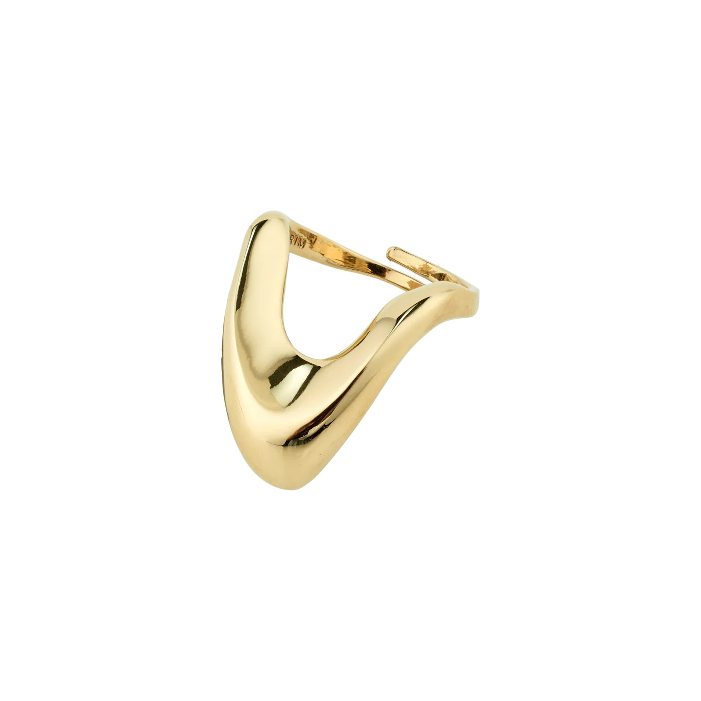 Ladies rings stacking trends-Cloud Gold Plated Ring