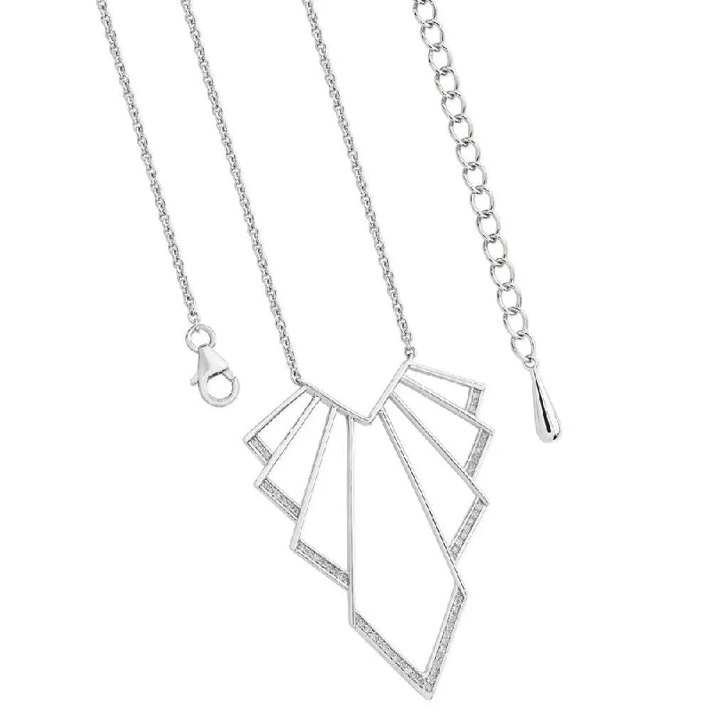 Ladies necklaces delicate looks-Lucy Q Art Deco Chrysler Necklace