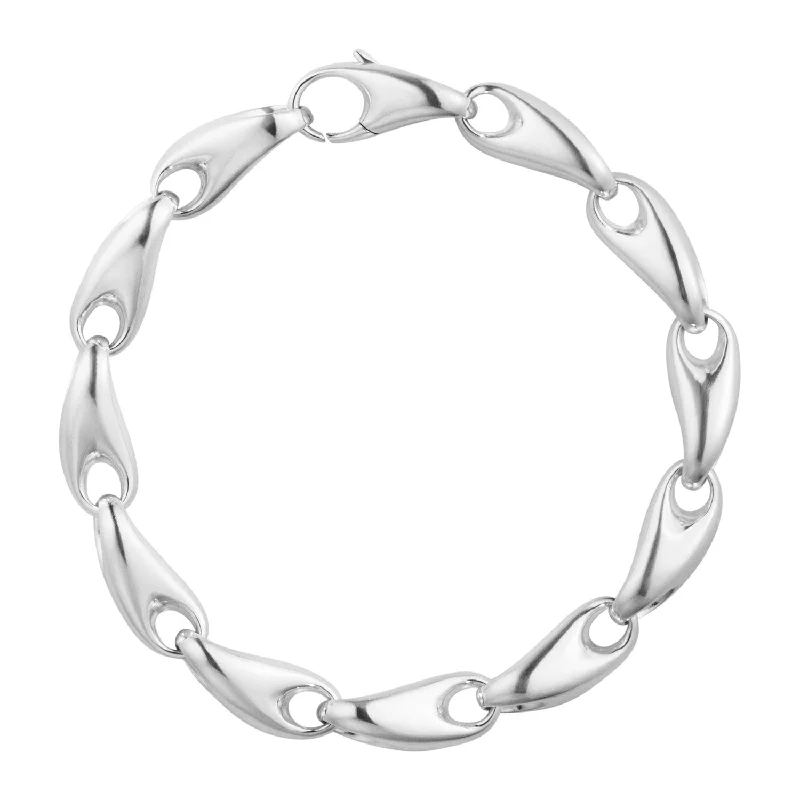 Ladies bracelets ethnic patterns-Reflect Silver Bracelet