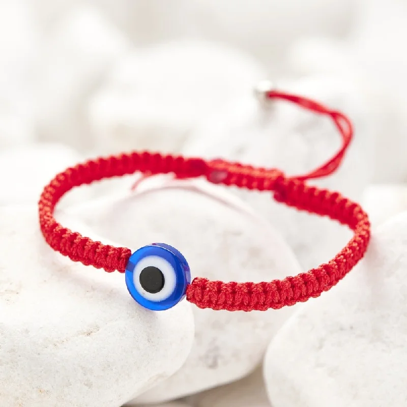 Ladies rings punk flair-Classic Red String Evil Eye Bracelet