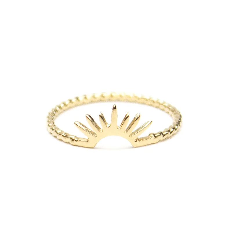 Ladies rings investment value-Nazar Gold Vermeil Ring